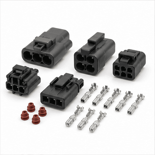 Automotive wiring harness connector set